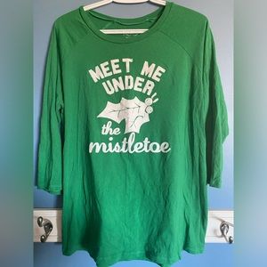 Christmas 3/4 sleeve tee